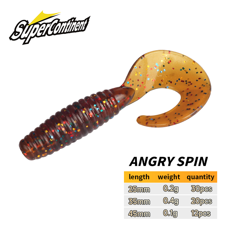 Soft Plastic Lure - Przynęty miękkie Supercontinent Angry Spin 25mm