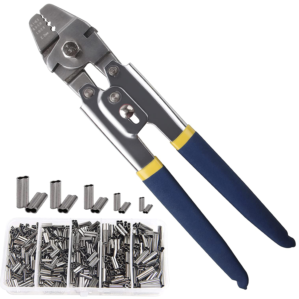 Fishing Equipment Shop - 300 sztuk Crimp Fishing rękawy zestaw