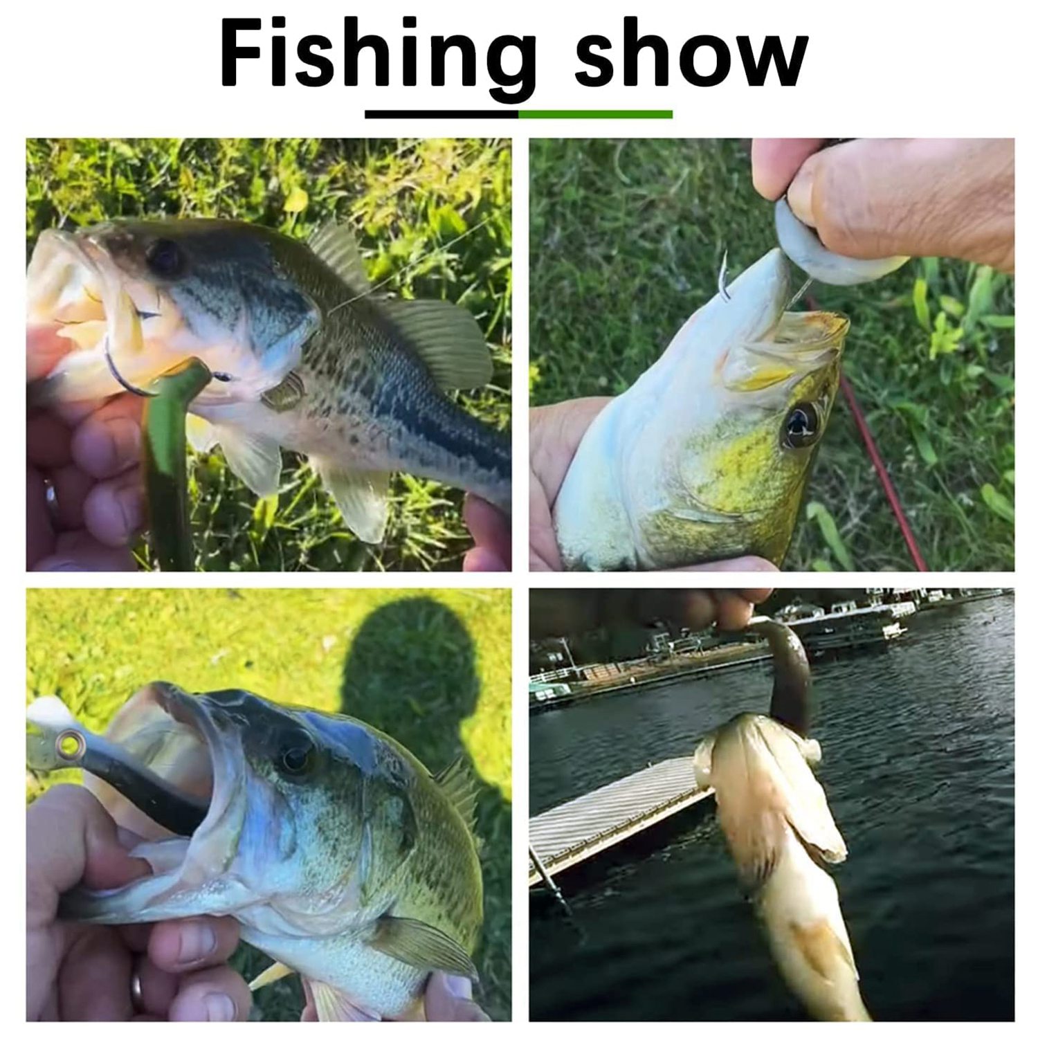 Soft Plastic Lure - 10 szt. Miękkich Przynęt Wędkarskich, Przynęta