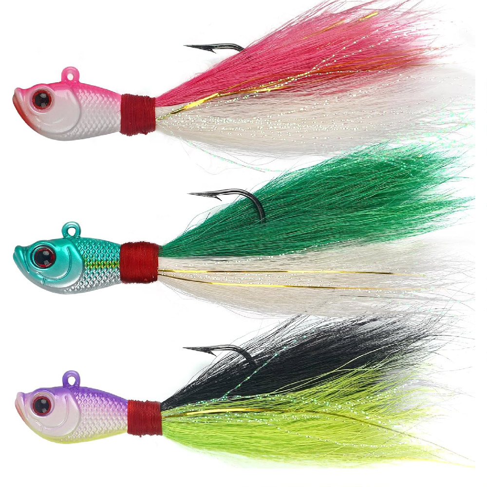 Fishing Equipment Shop - 3 szt. Przynęty Bucktail Jig do