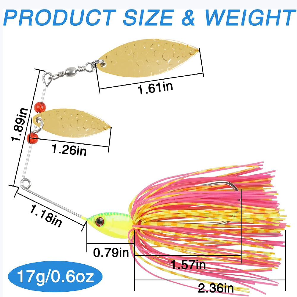 6 szt. Przynęt Spinnerbait, Bu – Fishing Equipment Shop recenzja i cena