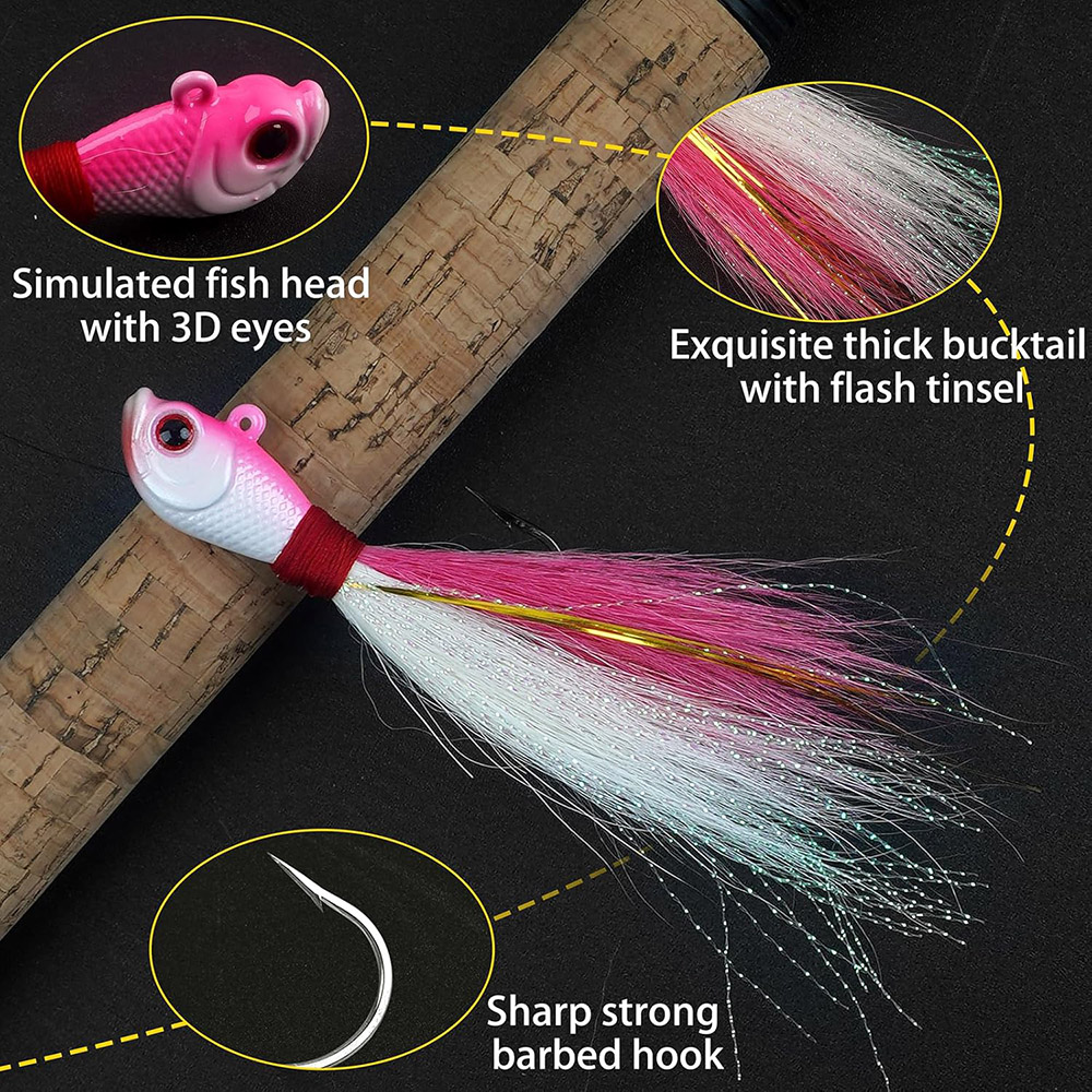 3 szt. Przynęty Bucktail Jig d – Fishing Equipment Shop recenzja i cena