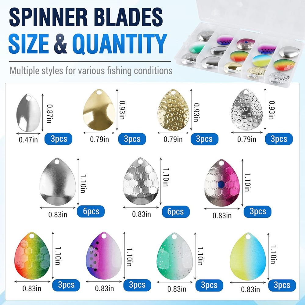 39 szt. Ostrzy do spinningów w – Fishing Equipment Shop recenzja i cena